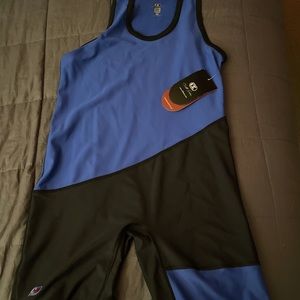 Cliff Keen Blue and black Singlet